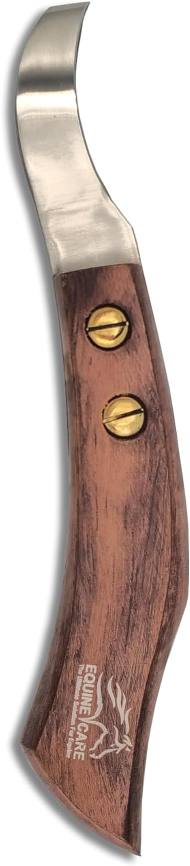 Equine Care Double-Edged J2 Stainless Steel Hoof Trimming Loop Knife with Wooden Handle - Versatile Farrier Tool for Horse & Cow Hoof Care, Ideal for Farriers & Horse Owners.