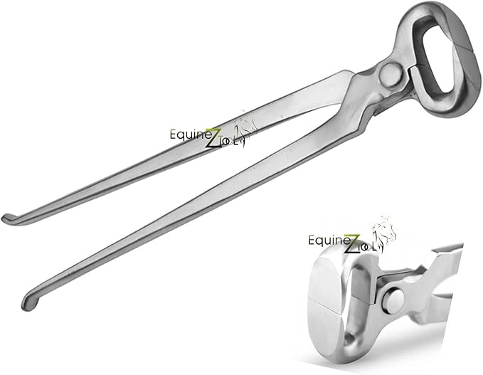 Hoof Nipper 15" Vanadium Steel Farrier Tool – Heavy Duty Professional Hoof Trimming Tool with Dull Finish for Precision Hoof Care, Durable Construction & Enhanced Grip for Farriers and Horse Owners