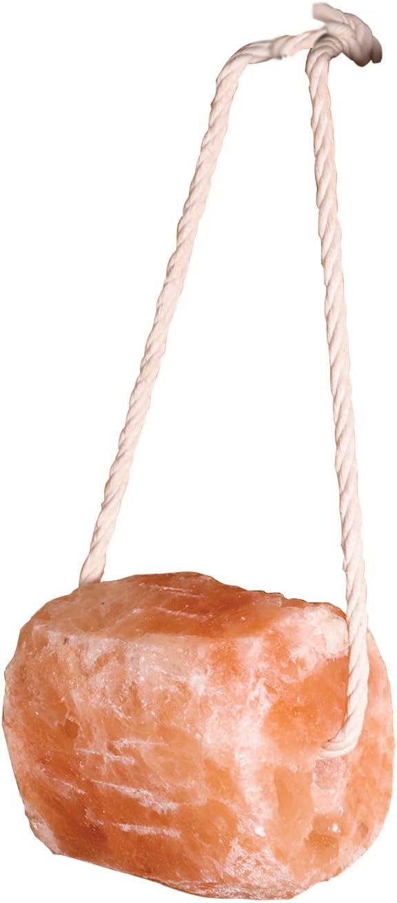 Schneiders Himalayan Horse Rock Salt Lick | Natural Mineral Source | Assures Balanced Mineral Intake | Boredom Reliever | Various Weights on Rope | 6.6 lbs w/Rope