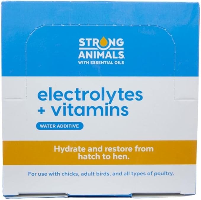Electrolytes & Vitamins Rehydration for Backyard Flocks containing Thyme Essential Oils (30 Servings)