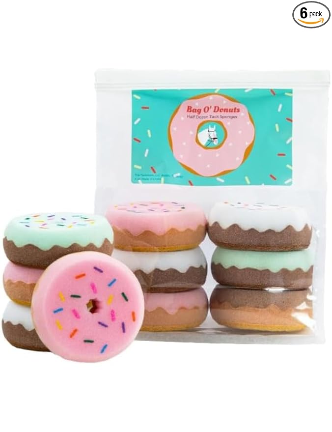 Tack Shack of Ocala The TackHack Half Dozen TackHack Donut Tack Sponges, Tack Sponges, Cleaning Sponges, Donut Sponges, Tack Care, Tack Cleaning