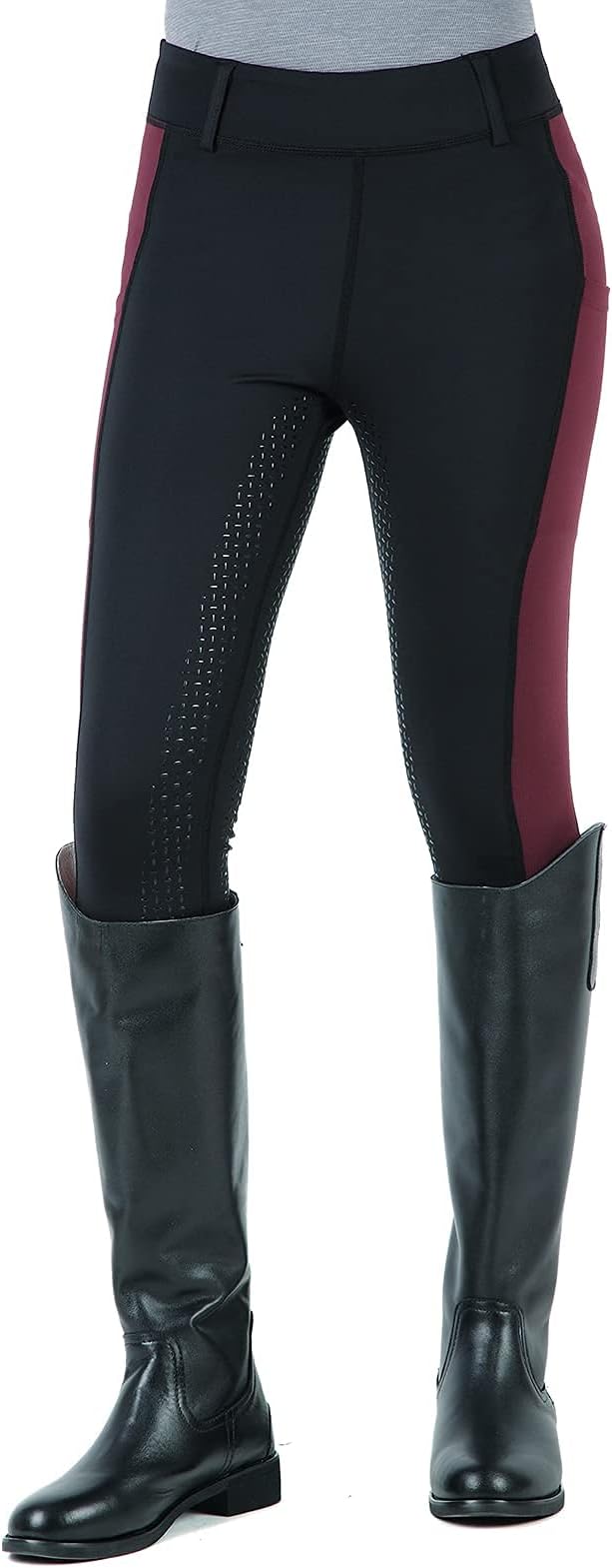 beroy Horse Riding -Pants Women Equestrian-Breeches - Ladies Training Horseback Riding Tights Full Seat Silicone Pockets