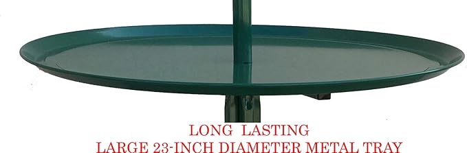Large 47" Green Metal Base Parrot Bird Cage Amazon African Grey Macaw Cockatoo Play Metal T-Stand (Green)