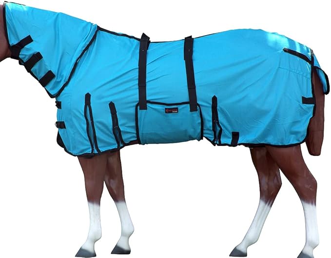 HILASON Horse Fly Sheet - Summer Spring UV Protection Mesh Bug Mosquito FlySheet for Horses | Fly-Sheet