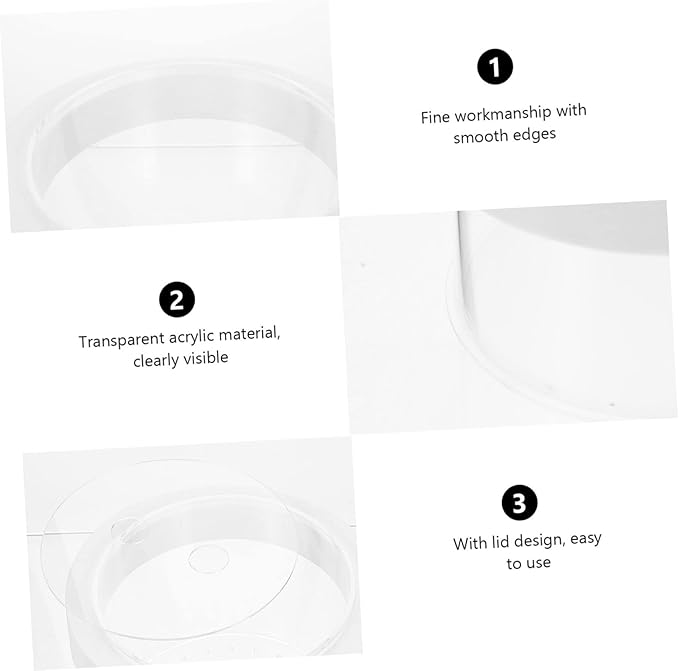 Fish Tank Breeder Box Removable Cover Floating Isolation Tank for Fry and Young Fish Lightweight Acrylic Aquarium Hatching Incubator for