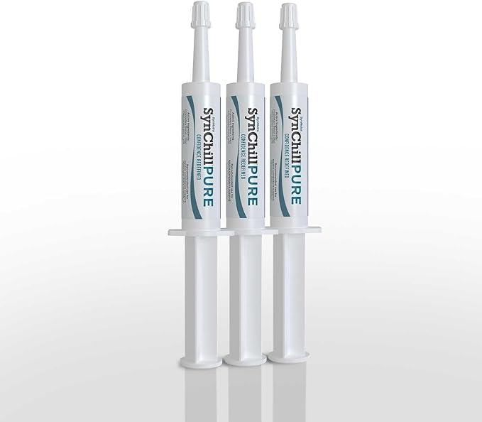 SynNutra Equine SynChill Pure 3 Pack – Non-Sedative Disposition Support for Horses – Plant-Based, Show-Safe Formula for Calm, Confident Performance – 100% Natural & Competition Safe