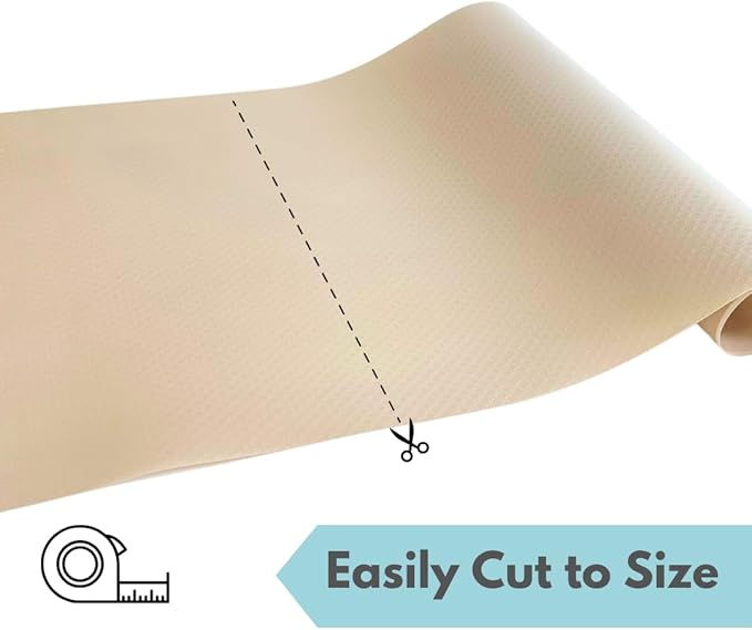 Tank Liner, 17.7" x 59", Reptile Terrarium Substrate Mat Carpet Bedding, Enclosure Liner for Bearded Dragon Leopard Gecko Lizard Tortoise Snake (Beige)