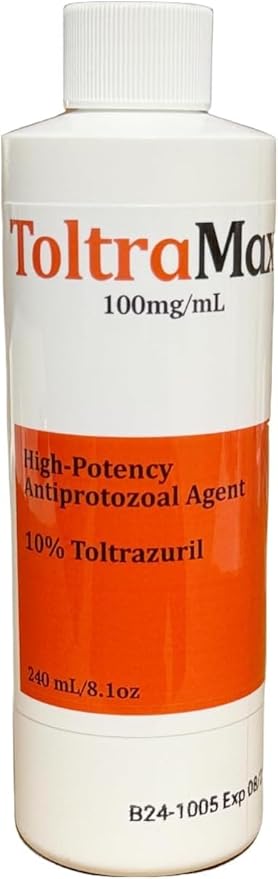 Toltrazuril 10.0% for Horses, Dogs, Cats, 240mL/8 Ounce, for Non-Food Chain Animals, Chicken