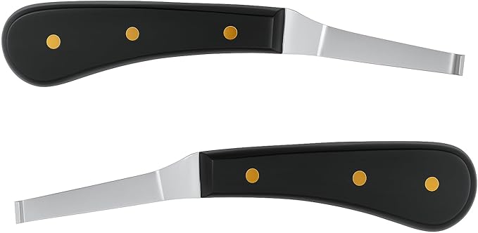 Regular Hoof Knife for Horses – Farrier Tool with Plastic Grip – Hoof Trimming Knife for Equine Care & Veterinary Use (Left Hand)