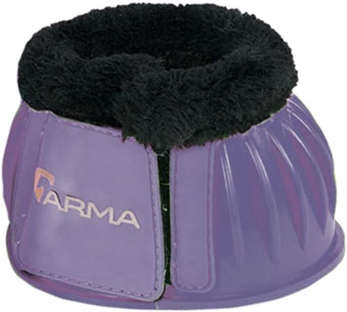 Shires ARMA Fleece Trim Bell Boot (X-Full, Purple)