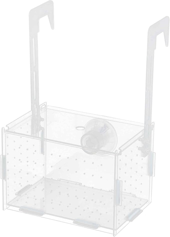 Fish Breeder Box for Fish Tank, Acrylic Fish Tank Divider, Easy to Install, 5.91"x3.94"x3.94", Clear, 1 Set