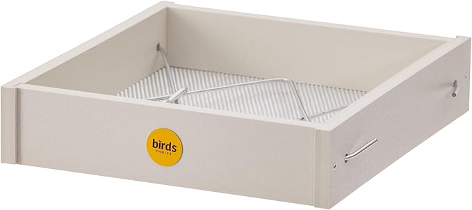 Birds Choice GSHPF100 Tray Feeder, Recycled Hanging Tray Bird Feeder, Small, White