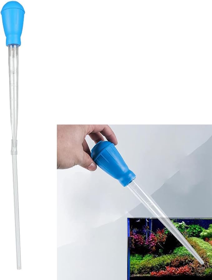 Fish Tank Cleaning Tools, Mini Manual Fish Tank Water Changer Aquarium Dropper,Extendable Fish Tank Cleaning Waste Remover, for Fish Tank(45cm/1Pcs)
