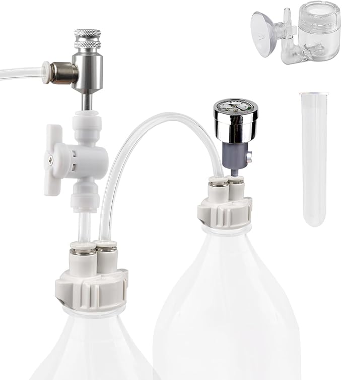 G211 Aquarium DIY CO2 Generator System Kit with Needle Valve & CO2 Diffuser