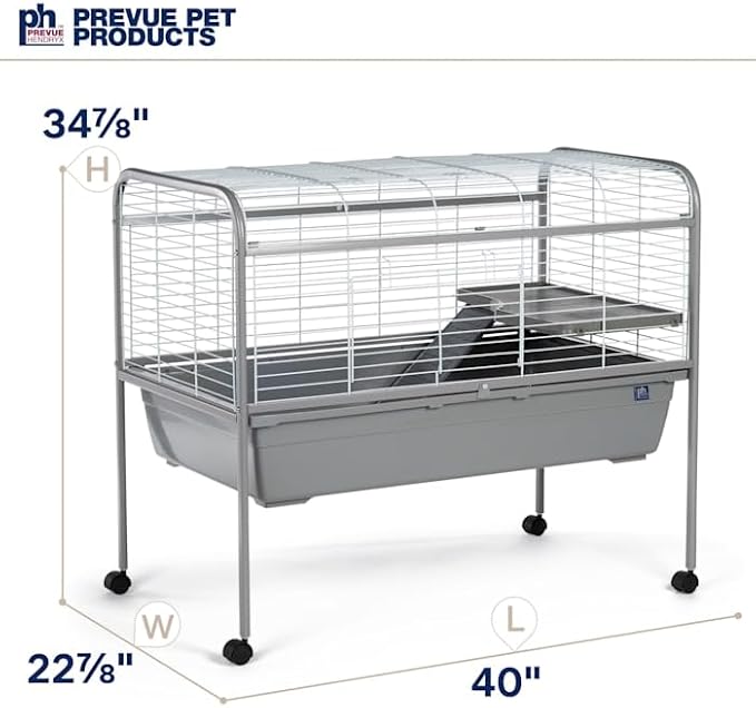 Jumbo Small Animal Home with Stand Gray