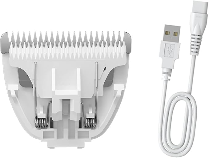 Upgrade Your Pet Grooming Game Professional Replacement Blades and Charging Cord - Safe, Sharp, and Easy to Use