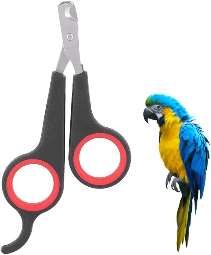 Solid Stainless Steel Bird Nail Clipper, Bird Cage Essential Accessories, Bird Grooming Tool Accessory for Pet Store & Parrot