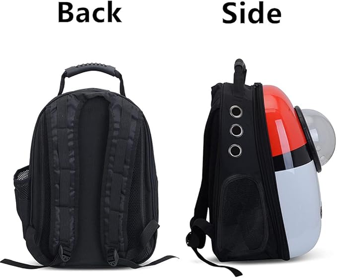 Pet Travel Carrier, Cat Dog Dome Space Capsule Bubble Backpack, Portable Waterproof Breathable Knapsack for Hiking, Traveling (Blue/White)