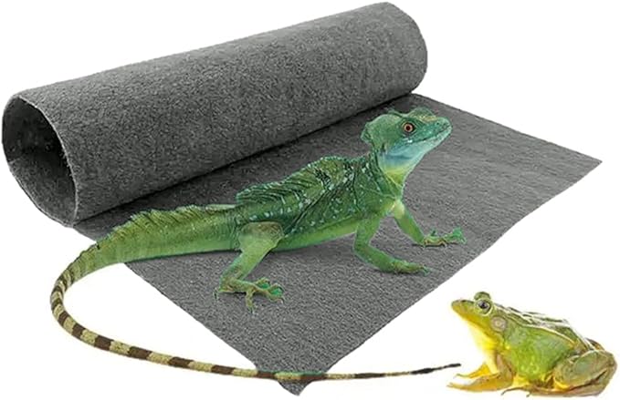 FineInno 2 Pack Reptile Carpet,31.5"x15.7" Bearded Dragon Tank Accessories,Substrate Bedding Mat for Reptile, Gecko, Lizard, Snake, Tortoise