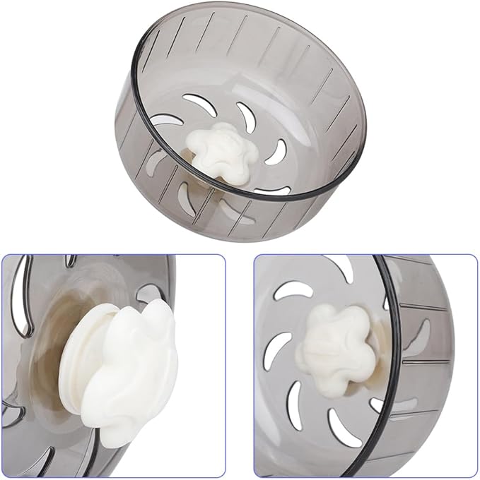 Joyzan Hamster Exercise Wheel, Mice Silent Quiet Running Spinner Mini Pet Small Guinea Pig Toy Mute Mount on Cage Accessories Gerbil Dwarf Syrian Rat Animal Chinchillas Dwarf Syrian Hedgehog Mouse 5in