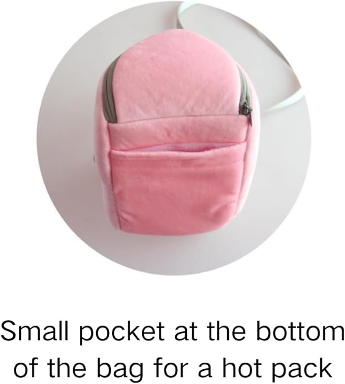 Small Pet Carrier Bag with Adjustable Shoulder Strap Hamster Travel Cage Breathable Carrier Portable Travel Carrier for Birds Sugar Glider Golden Hamsters (Grey)