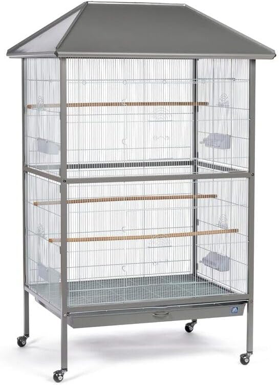 Maykoosh Bird Cage - Spacious & Elegant Design for Parakeets, Canaries & Cockatiels