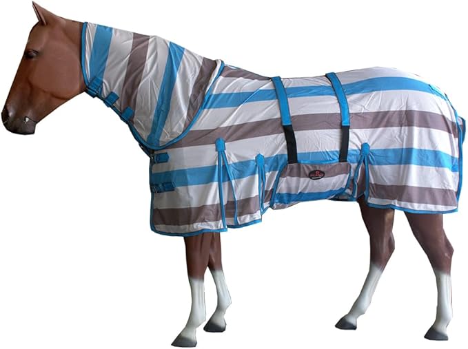 HILASON Horse Fly Sheet - Summer Spring UV Protection Mesh Bug Mosquito FlySheet for Horses | Fly-Sheet