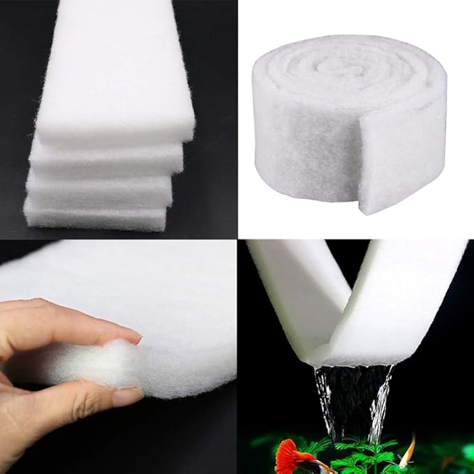 Aquarium Filter Pad 39.4 x 11.8in Aquarium Filter Media for Crystal Clear Water Fish Tank Ponds Garden Saltwater Fershwater Plant Trutle