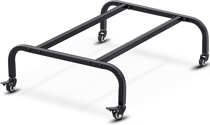 Blulu Tack Trunk Stands for Horses Durable 1" Metal Tubing Construction up to 200lbs Capacity with Wheels Moisture Prevention Metal Saddle Box Support