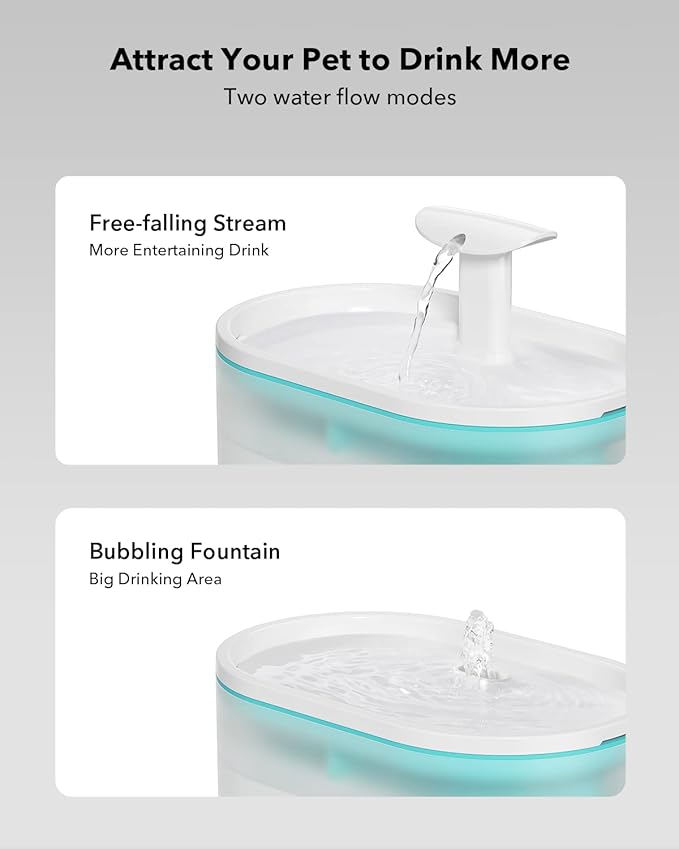 PETLIBRO 5G WiFi Cat Feeder with Camera, 2-Way Audio, Low Food & Blockage Sensor, Motion & Sound Alerts + Cat Water Fountain 71fl oz/2.1L with Two Flow Modes, Visible Water Level, 4 Large Filters