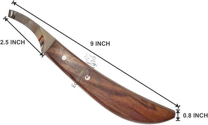 Farrier Hoof Knives Set–Professional Left & Right Handed Hoof Trimming Knives with Razor Sharp Stainless Steel Blades,Ergonomic Design for Precision Hoof Care for Farriers&Equestrians