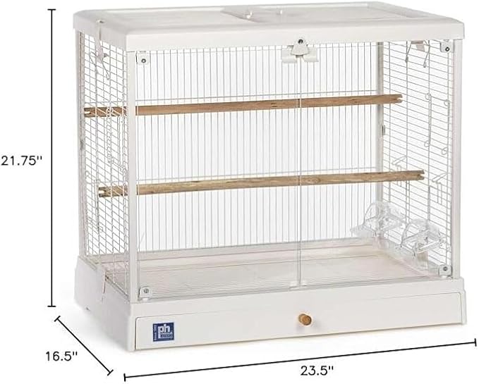 Maykoosh Modern Minimalism Charming Bird Cage with Elegant Design, Intricate Details, and Spacious Interior for Birds