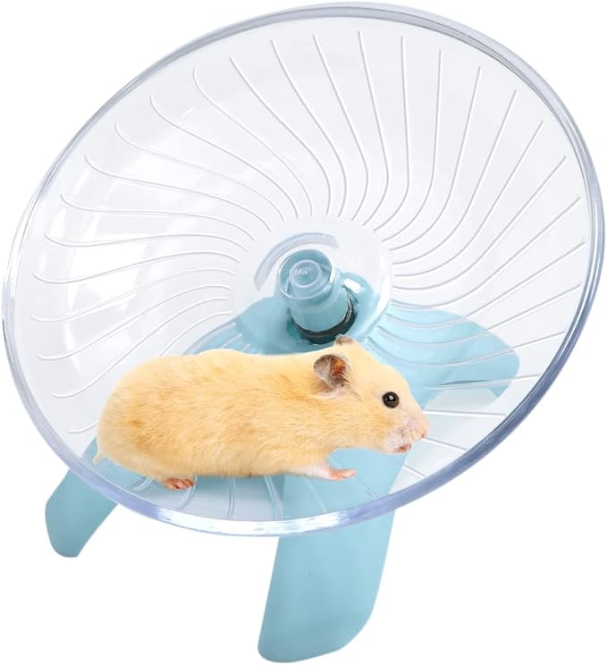 Litewoo Hamster Toys Wheel Exercise Flying Saucer,Silence Run Spinner, for Gerbil Rat Mouse Mice Hamster and Other Small Animal (Light Blue)