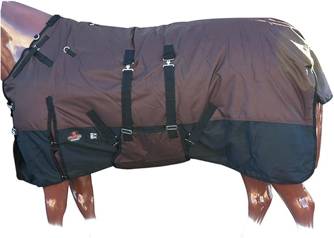 HILASON 1200D Winter Waterproof Poly Horse Blanket Belly Wrap | Turnout Blankets for Horses