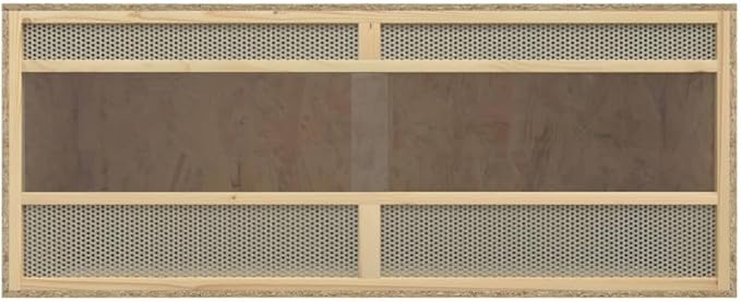 Terrarium Engineered Wood with Tempered Glass, Outdoor Reptile Box Reptile Feeding Box for Small Animals,Reptile Pets,Bearded Dragon,Gecko,Lizard 47.2" x 19.7" x 19.7"