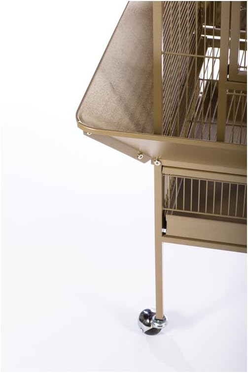 Mid-Century Marvel Bird Cage with Retro-Inspired Design, Durable Construction, Spacious Interior, and Elegant Finish for Stylish Coco