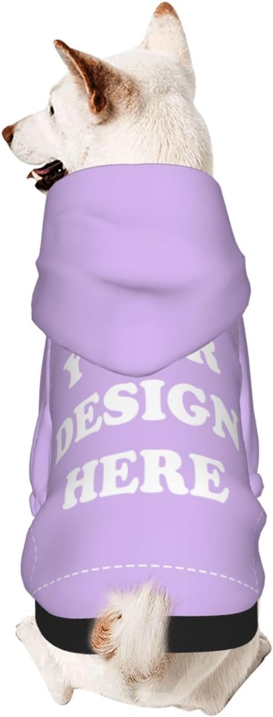 Dog Costume, Custom Dog Hoodie, Dog Name Costume Holiday Pet Pajamas Outfit, Personalized Pet Coat Costumes for Small Medium Large Dogs and Cats for Winter, TaroMilk, XS