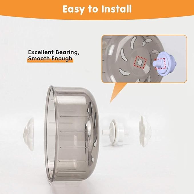 Mini Silent Exercise Wheels for Hamsters Less Than 4 inches 10 cm in Length Toys Hamster Ball Small Pet Running Toy Ball Gerbils Mice Rat Guinea Pig Hamster Cage Accessories