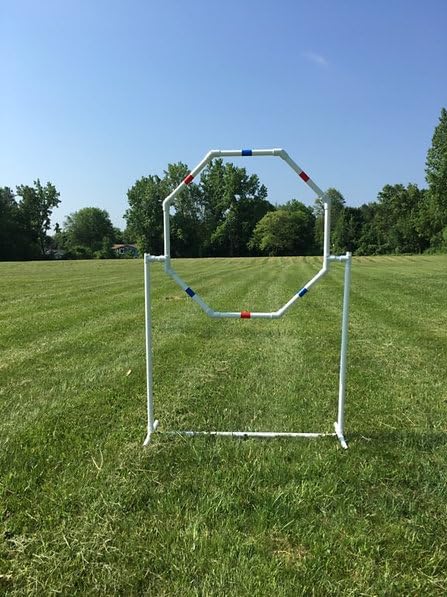 Dog Agility Training Equipment Course Set, Weave Poles, Dog Agility Jump with Dog Agility Jump Cups and Tire Jump
