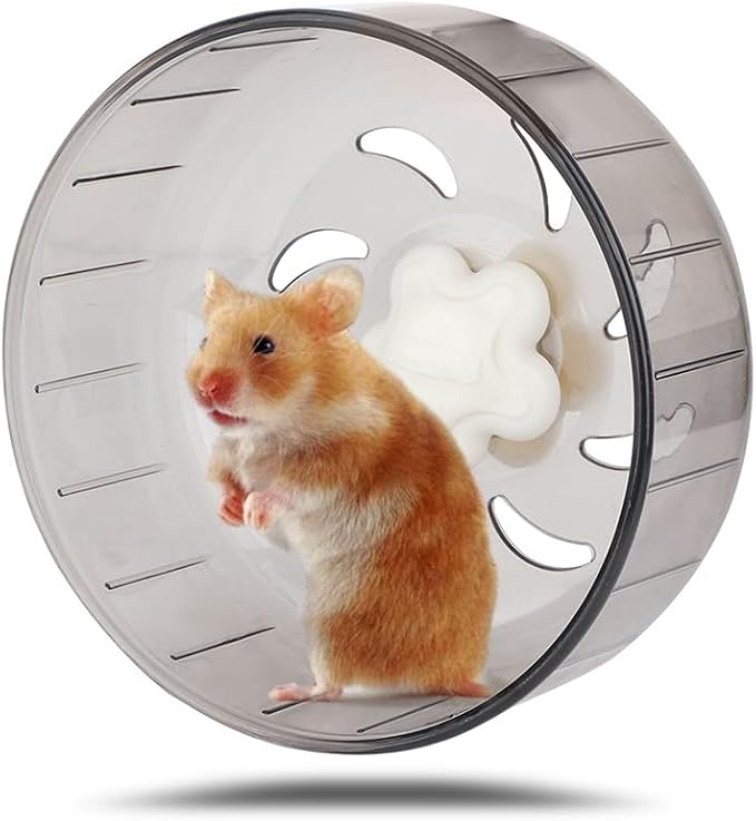 Joyzan Hamster Exercise Wheel, Mice Silent Quiet Running Spinner Mini Pet Small Guinea Pig Toy Mute Mount on Cage Accessories Gerbil Dwarf Syrian Rat Animal Chinchillas Dwarf Syrian Hedgehog Mouse 5in