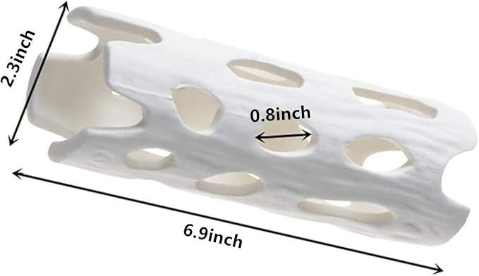 XMHF White Aquarium Decor Shrimp Shelter Tube Breeding Hiding Cave Holes Ornaments for Fish Tank