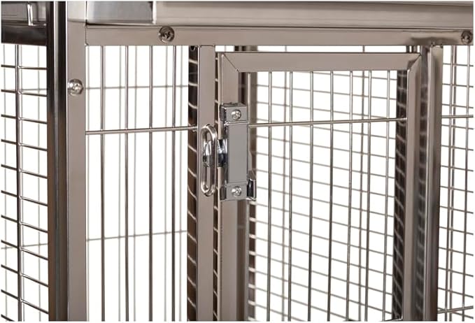 Maykoosh Bird Cage with PlaytopSpacious Parrot HabitatDurable Metal & Wood