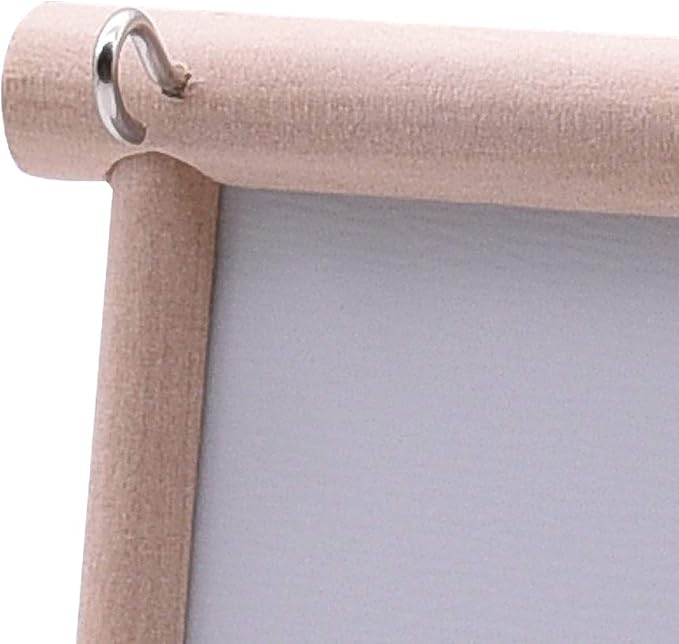 HANZE Bird Mirror Swing with Rattan Ball | Natural Wood Parrot Toy with Metal Hooks for Macaws, Cockatiels, Parakeets, Lovebirds | Safe Chewing & Mental Stimulation - 2 Pack
