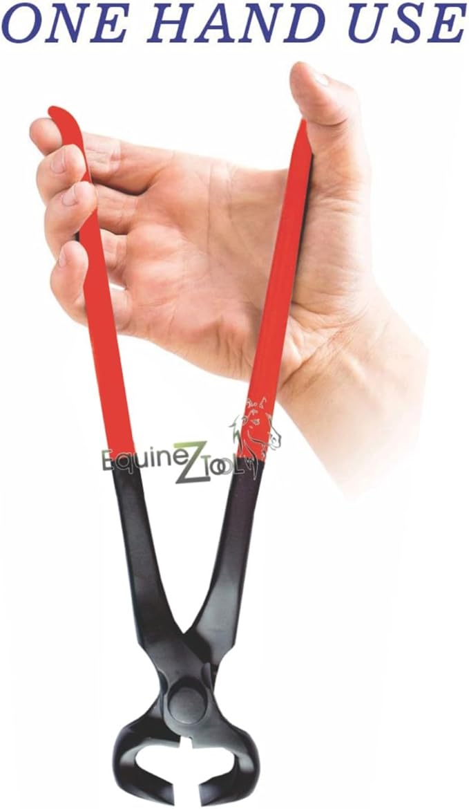 Professional Hoof Nipper 12" with PVC Covered Handle–Premium Heavy Duty Horse Farrier Tool for Precise Hoof Trimming,Shaping&Maintenance–Professional-Grade Equine Hoof Care Tool for Hoof Health