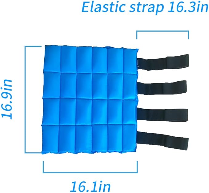 Horse Ice Boots - Reusable Gel Horses Ice Pack for Swelling & Pain | Cooling Leg Wraps for Horse Hock, Horse Knee, Horse Ankle & Horse Hooves | Horse Supplies & Care Gift Ideas - 1 Pair, Blue