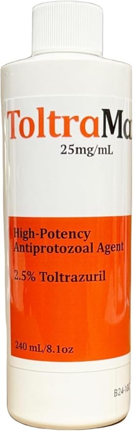 Toltrazuril 2.5% for Horses, Dogs, Cats, 240mL/8 Ounce, for Non-Food Chain Animals, Peanut Butter