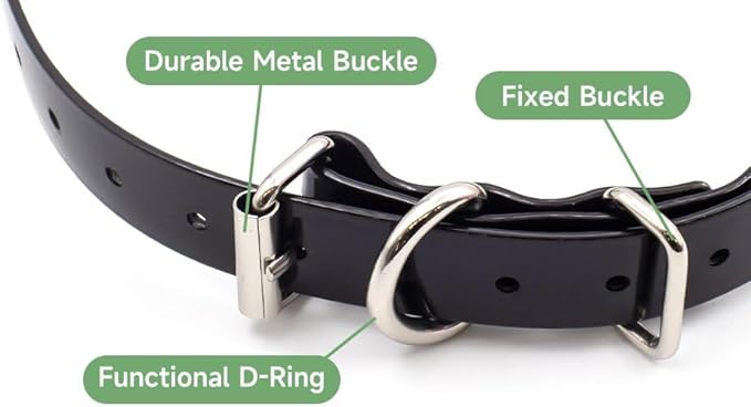 Universal 27 ½” X ¾” Replacement Band Strap for Dog Training Collar - Adjustable Waterproof TPU for Remote E-Collar, Static/Vibration Shock Trainer, Fits Most Bark Control & Obedience Devices