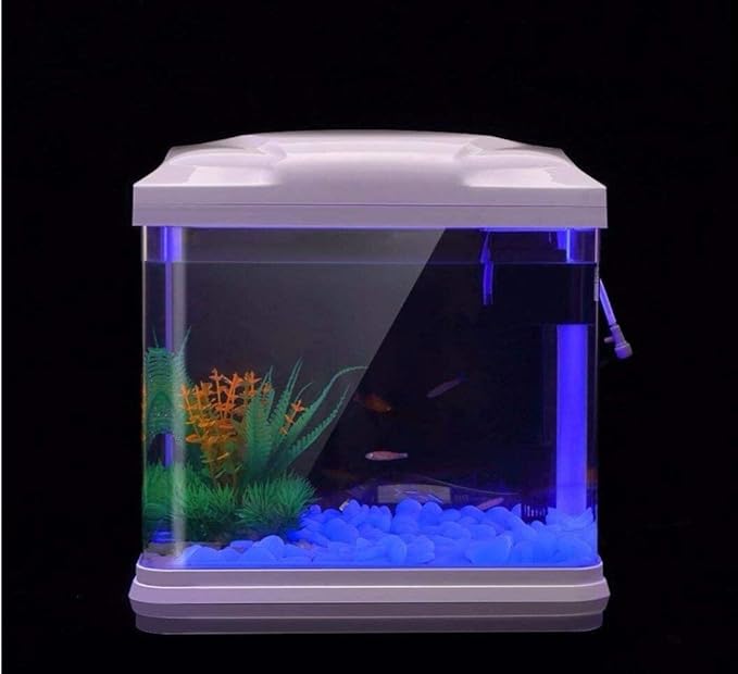 Oubest Glow in The Dark Pebbles/Glow Stones/Glowing Rocks Blue Decor for Garden/Fish Tank/Aquarium/Walkway/Driveway/Plant Pots/Bonsai (200, White)