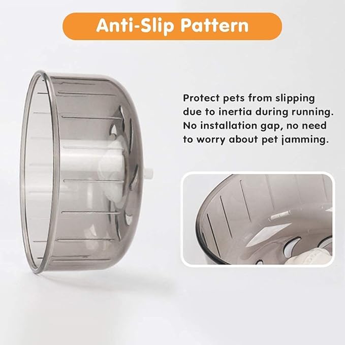 Mini Silent Exercise Wheels for Hamsters Less Than 4 inches 10 cm in Length Toys Hamster Ball Small Pet Running Toy Ball Gerbils Mice Rat Guinea Pig Hamster Cage Accessories