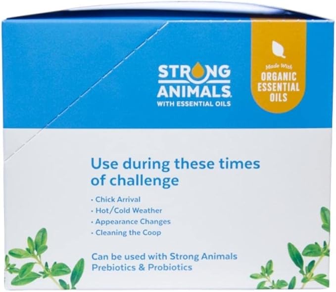Electrolytes & Vitamins Rehydration for Backyard Flocks containing Thyme Essential Oils (30 Servings)